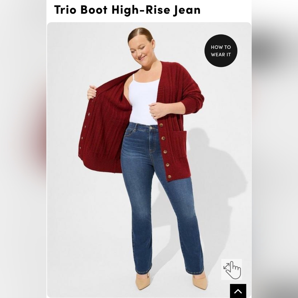 Trio boot high-rise jeans